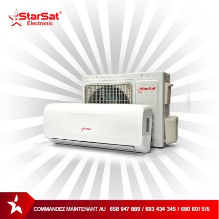 Climatiseur Split STARSAT- 2.5 CV – 12000 BTU – R410- Blanc – Garantie 12 mois